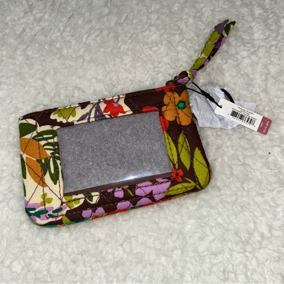 Vera Bradley Zip ID Case Evening Garden in Cotton NWT - Picture 3 of 4